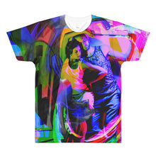 Modern Dancers Neon Glowing All-Over Printed T-Shirt