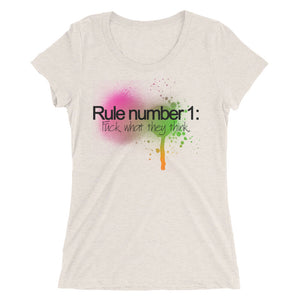Rule number 1, Ladies' short sleeve t-shirt