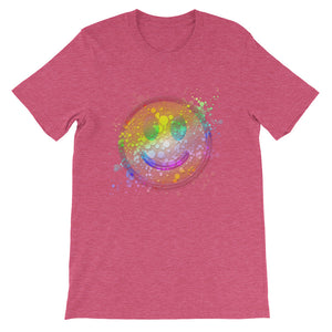 Rainbow Acid House Smiley, Short-Sleeve Unisex T-Shirt