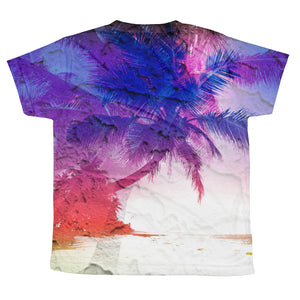 Beach More, Worry Less, All-over youth sublimation T-shirt