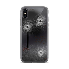 Black Spray Paint with Ants and Bullet Holes iPhone Case