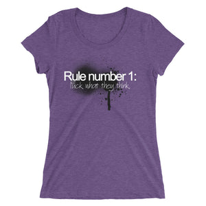 Rule number 1 simple Ladies' short sleeve t-shirt