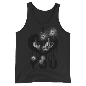 I ... You with Bullet Holes, Unisex  Tank Top