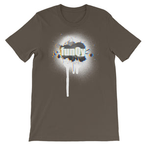 White Spray Paint funQy, Short-Sleeve Unisex T-Shirt