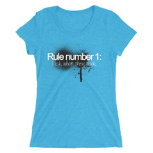 Rule number 1 simple Ladies' short sleeve t-shirt