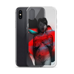 Edgy With Fluorescent Lips, iPhone Case