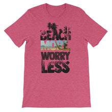 Beach more worry less, Short-Sleeve Unisex T-Shirt