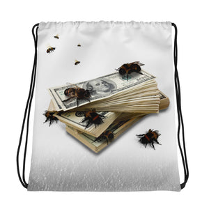 funQy Bees with Dollar Bills, Drawstring bag
