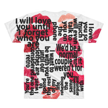 Funny Love Lines All-Over Printed T-Shirt