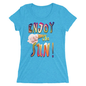 Enjoy the sun, Ladies' short sleeve t-shirt