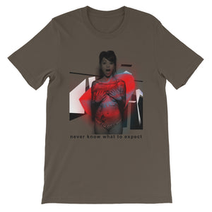 Never Know What To Expect 1, Short-Sleeve Unisex T-Shirt
