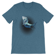 Shark with Plastic Bag, Short-Sleeve Unisex T-Shirt